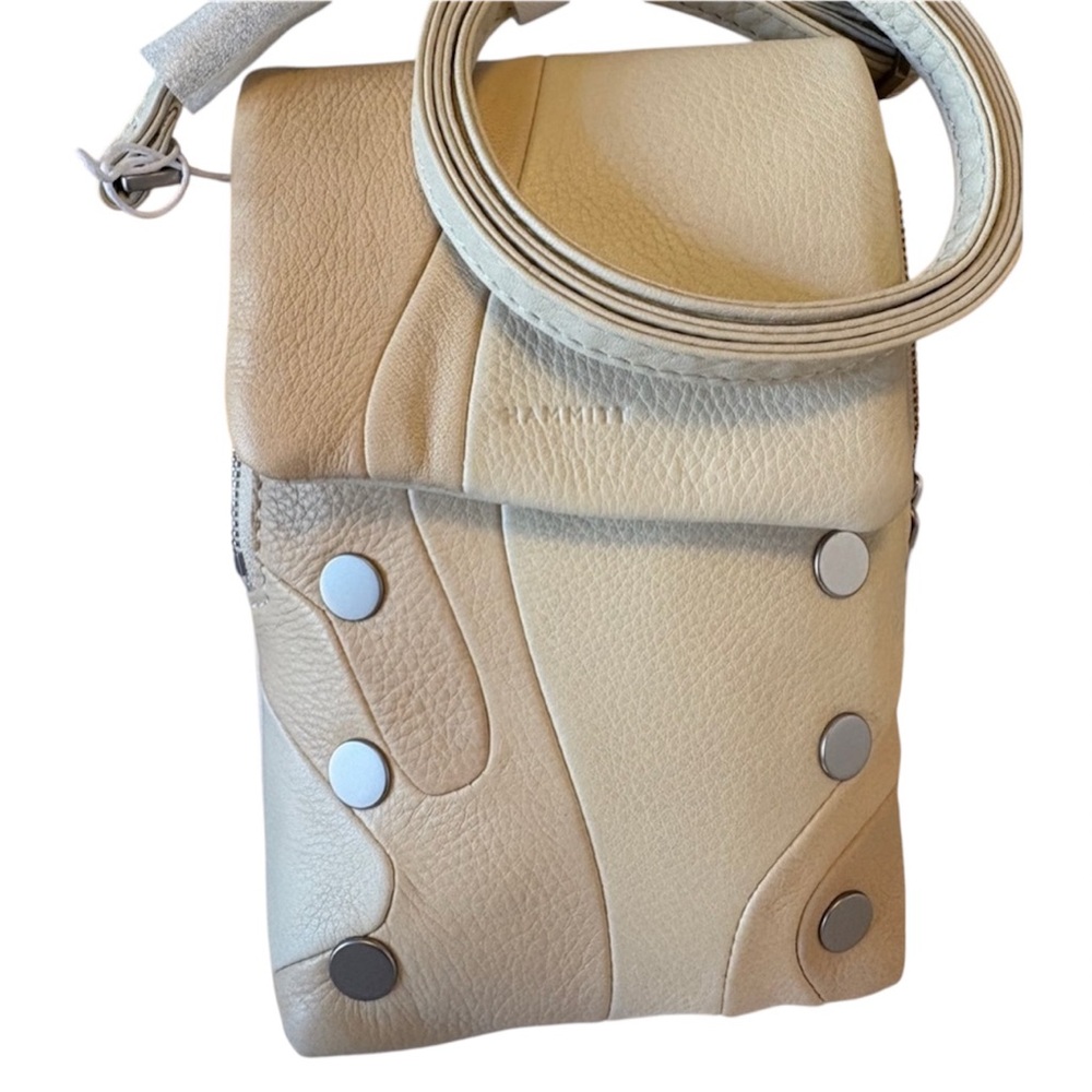 Hammitt VIP NWT Coastal Crossbody Marbled Cream Leather Bag & Dust Bag